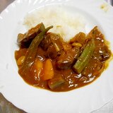 なす・オクラ・Ｍビーンズのカレー